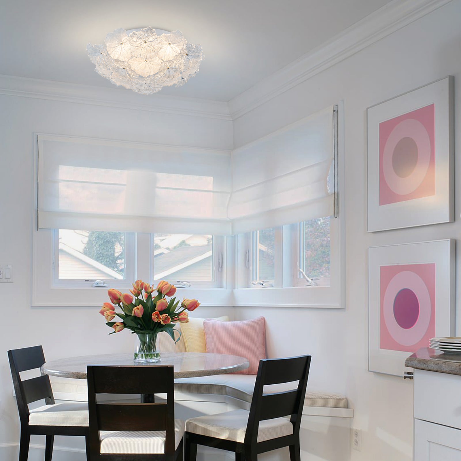 Matte White White Frosted Glass Ceramic Flush Mount Ceiling Light | SKU 81010000083148 | A81010000083148 (4).jpg