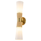 Natural Brass White Opal Glass Ceramic Wall Sconce | SKU 81010000083238 | A81010000083238 (10).jpg