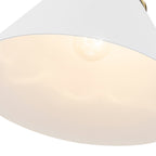 Natural Brass White Ceramic Cone Pendant Light | SKU 81010000083258 | A81010000083258 (6).jpg