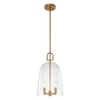 Natural Brass White Clear Glass Wood 2-Light Bell Pendant Light | SKU 81010000086458 | A81010000086458 (3).jpg