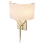 Gold White Fabric Shade Wall Sconce | SKU 81010000087678 | A81010000087678 (14).jpg
