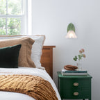 White Sage Green Frosted Glass Ceramic Wall Sconce | SKU 81010000087798 | A81010000087798 (2).jpg