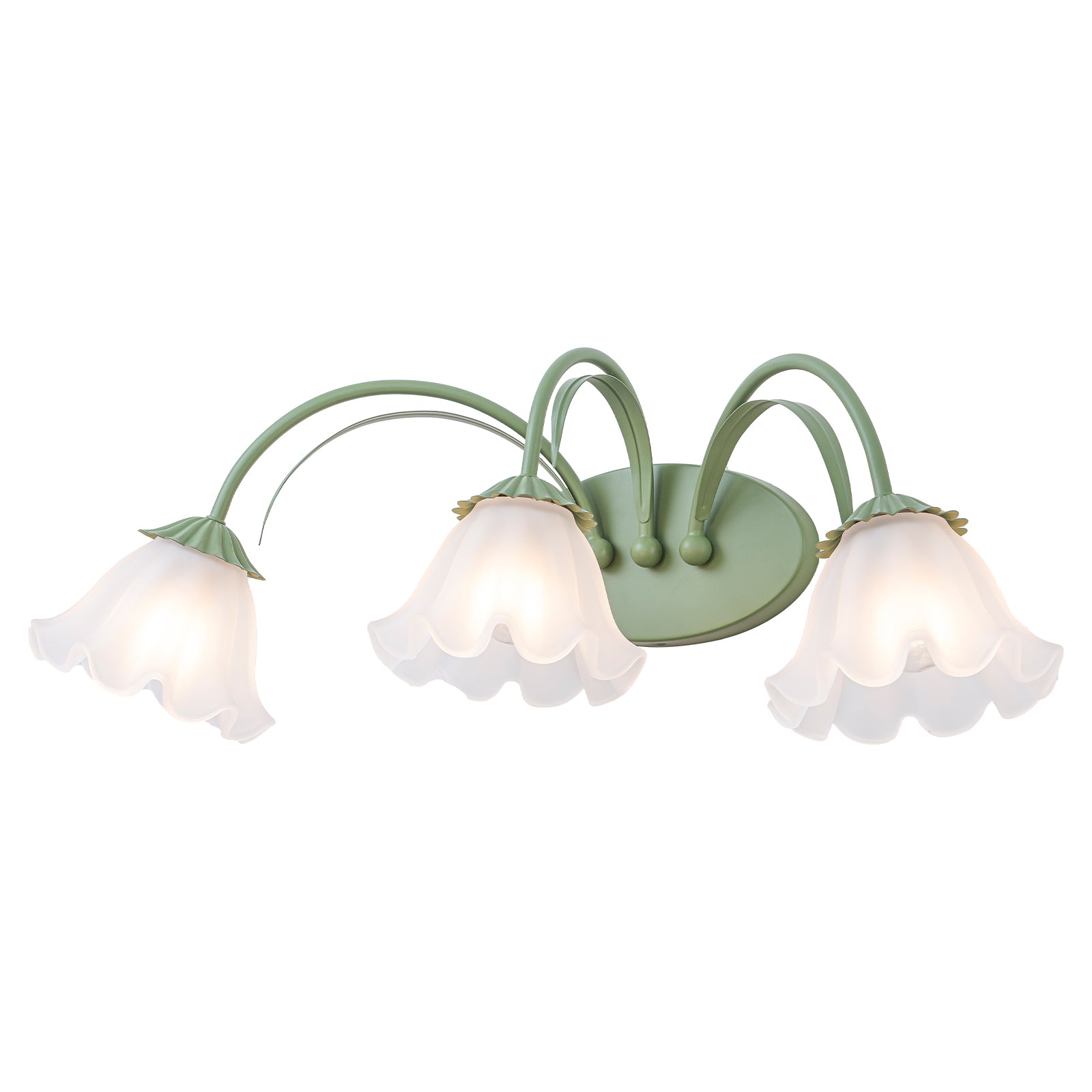White Sage Green Frosted Glass Ceramic 3-Light Wall Sconce | SKU 81010000087808 | A81010000087808 (10).jpg