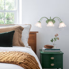 White Sage Green Frosted Glass Ceramic 3-Light Wall Sconce | SKU 81010000087808 | A81010000087808 (2).jpg