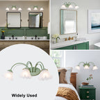 White Sage Green Frosted Glass Ceramic 3-Light Wall Sconce | SKU 81010000087808 | A81010000087808 (6).jpg
