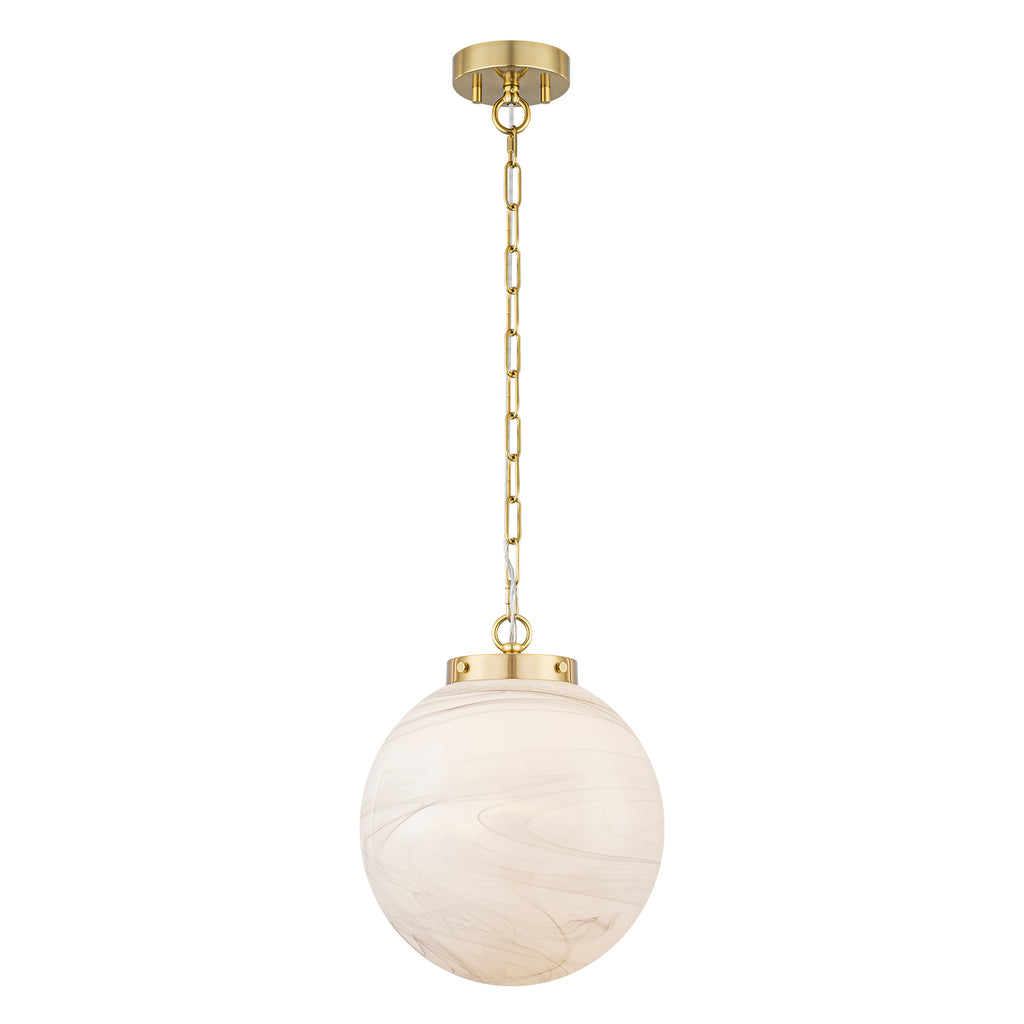 Natural Brass Matte White Clear Glass Ceramic Globe Pendant Light | SKU 81010000088638 | A81010000088638 (2).jpg
