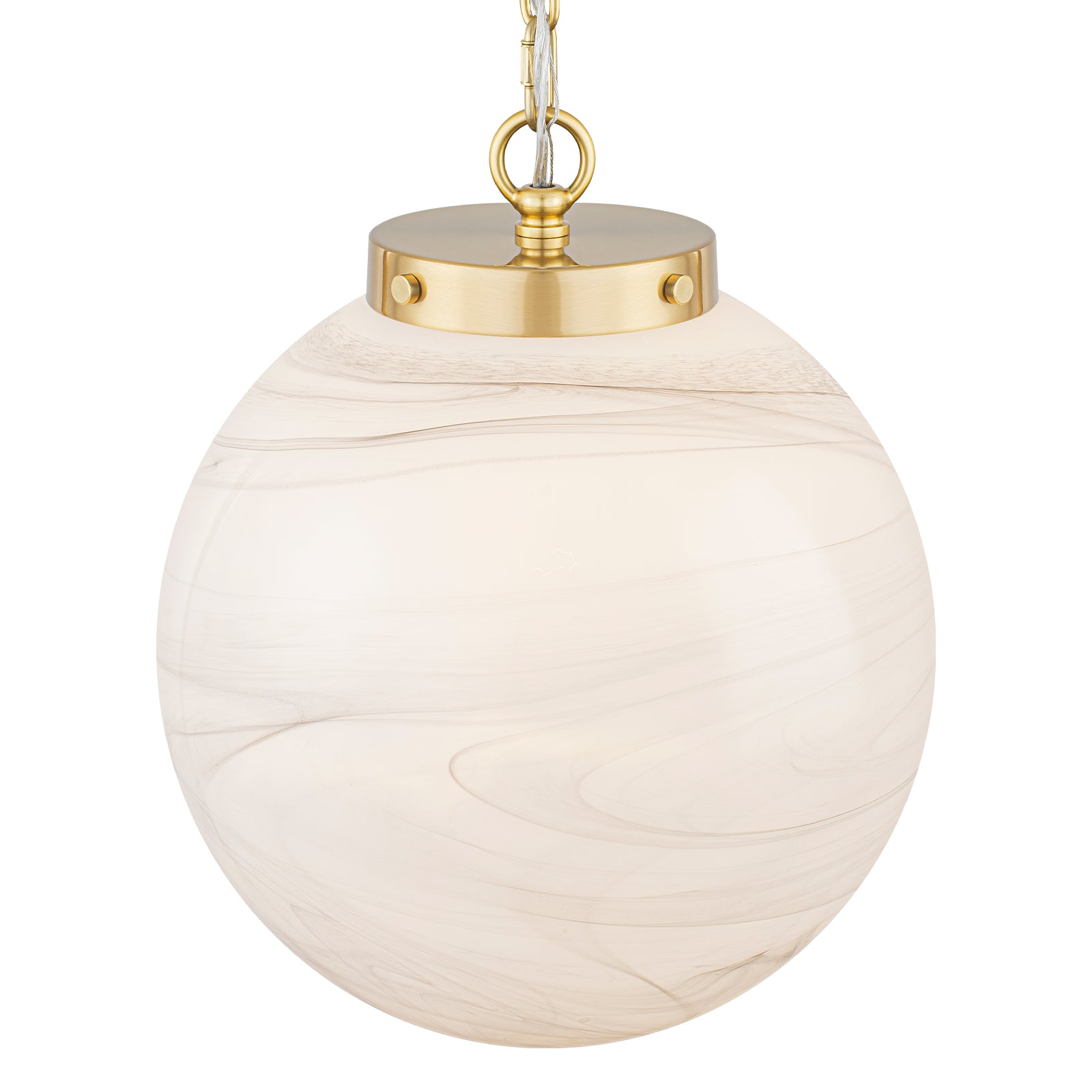 Natural Brass Matte White Clear Glass Ceramic Globe Pendant Light | SKU 81010000088638 | A81010000088638 (4).jpg
