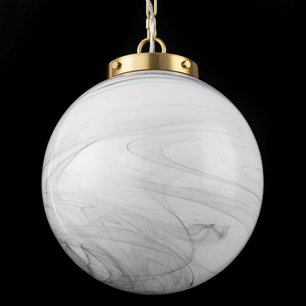 Natural Brass Matte White Clear Glass Ceramic Globe Pendant Light | SKU 81010000088638 | A81010000088638 (6).jpg