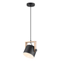 Matte Black White Wood Single Pendant Light | SKU 81010000088688 | A81010000088688 (4).jpg