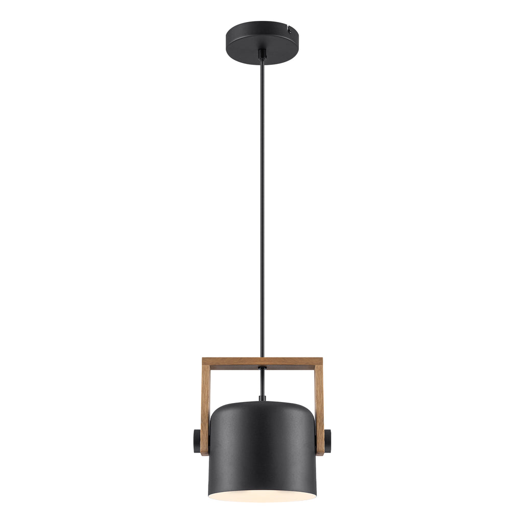 Matte Black White Wood Single Pendant Light | SKU 81010000088688 | A81010000088688 (2).jpg