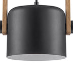 Matte Black White Wood Single Pendant Light | SKU 81010000088688 | A81010000088688 (5).jpg
