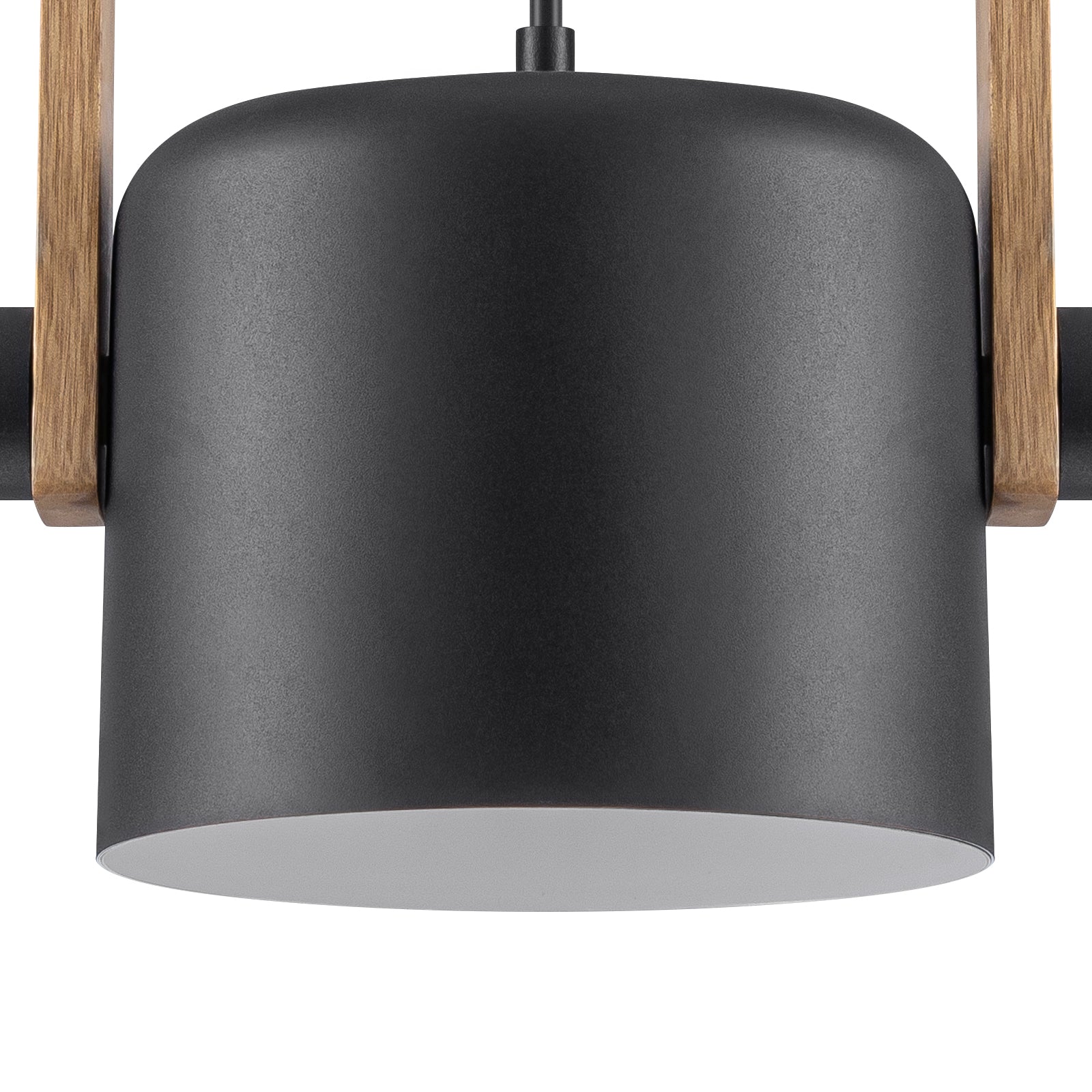 Matte Black White Wood Single Pendant Light | SKU 81010000088688 | A81010000088688 (5).jpg