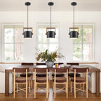 Matte Black White Wood Single Pendant Light | SKU 81010000088688 | A81010000088688 (8).jpg