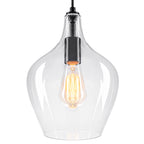 Matte Black Clear Glass Ceramic Single Pendant Light | SKU 81010000088868 | A81010000088868 (4).jpg