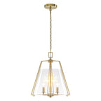 Natural Brass Clear Glass Ceramic 3-Light Dome Pendant Light | SKU 81010000088878 | A81010000088878 (7).jpg