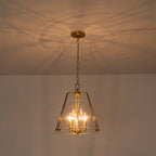 Natural Brass Clear Glass Ceramic 3-Light Dome Pendant Light | SKU 81010000088878 | A81010000088878 (5).jpg