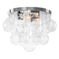 White Clear Glass Wood 3-Light Flush Mount Ceiling Light | SKU 81010000090058 | A81010000090058 (12).jpg