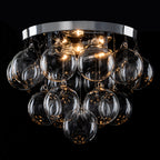 White Clear Glass Wood 3-Light Flush Mount Ceiling Light | SKU 81010000090058 | A81010000090058 (1).jpg