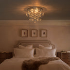 White Clear Glass Wood 3-Light Flush Mount Ceiling Light | SKU 81010000090058 | A81010000090058 (2).jpg