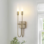 Antique Brass White Frosted Glass Acrylic 2-Light Wall Sconce | SKU 81010000090428 | A81010000090428 (1).jpg