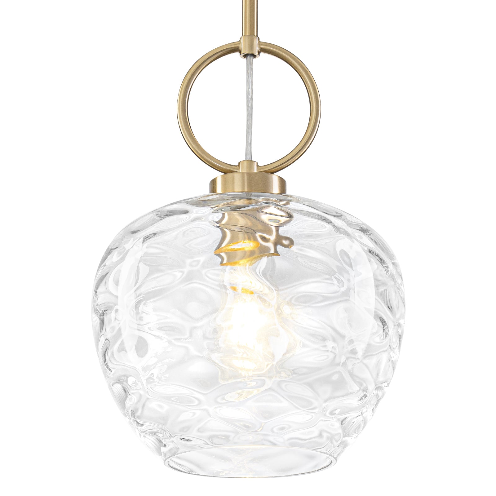 Natural Brass Light Brass Clear Glass Ceramic Single Pendant Light | SKU 81010000091488 | A81010000091488 (1).jpg