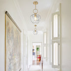 Natural Brass Light Brass Clear Glass Ceramic Single Pendant Light | SKU 81010000091488 | A81010000091488 (5).jpg