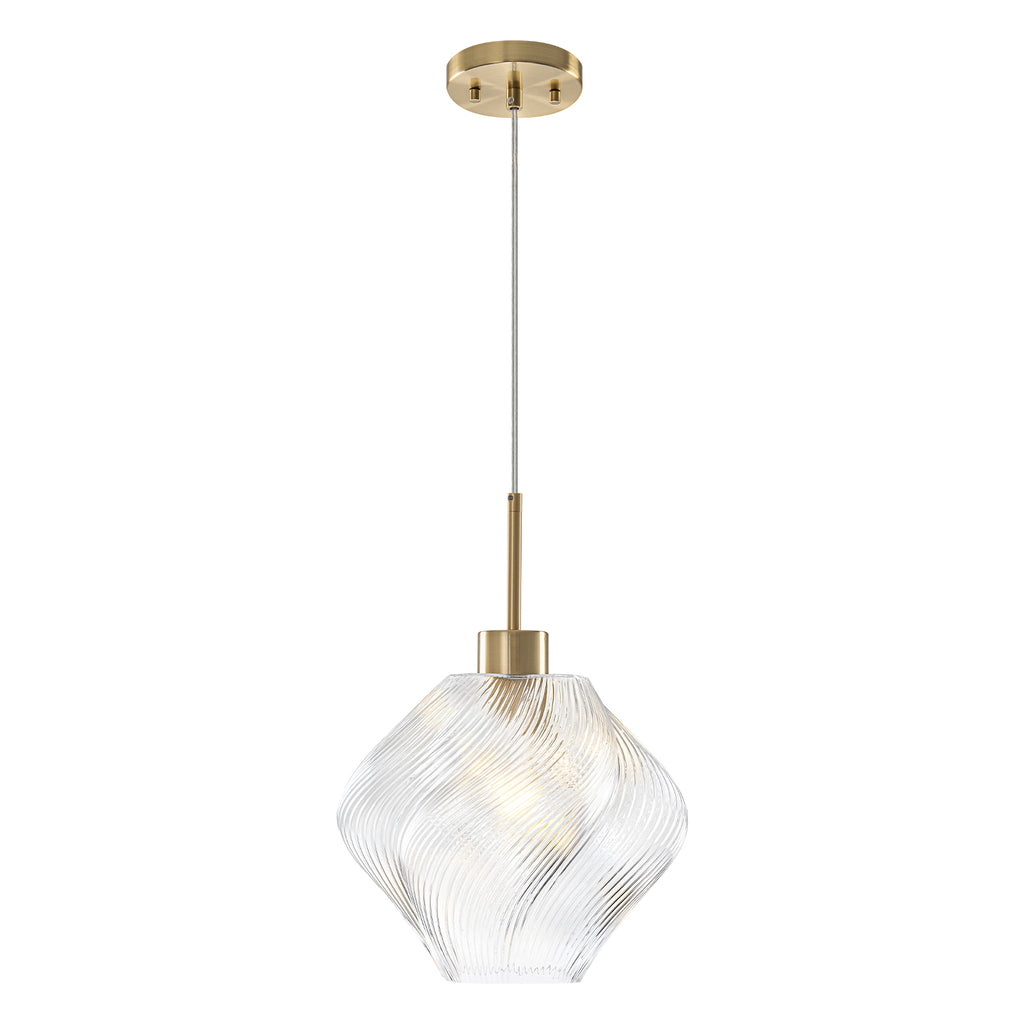 Natural Brass Light Brass Clear Glass Ceramic Single Pendant Light | SKU 81010000091498 | A81010000091498 (6).jpg
