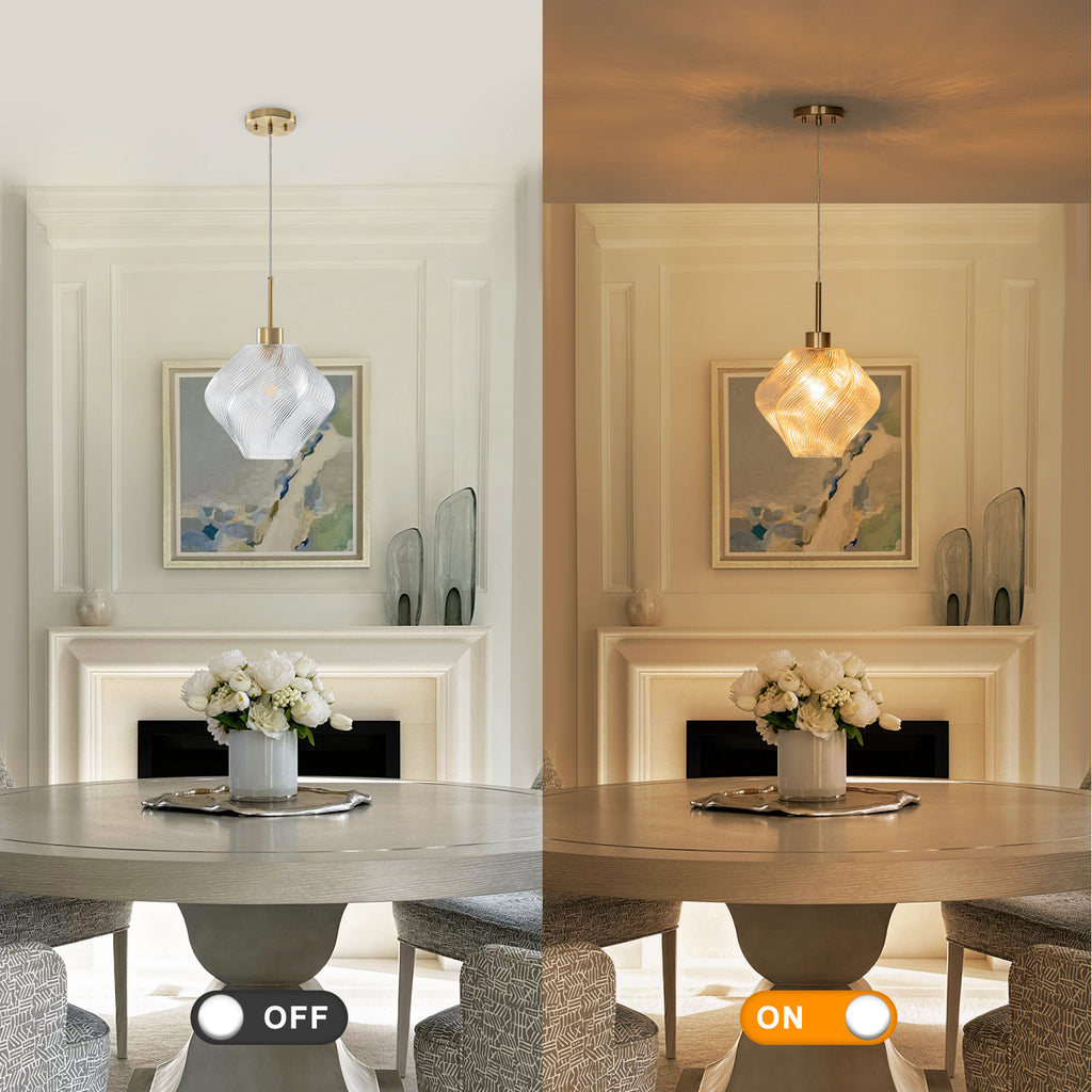 Natural Brass Light Brass Clear Glass Ceramic Single Pendant Light | SKU 81010000091498 | A81010000091498 (1).jpg