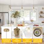 Natural Brass Light Brass Clear Glass Ceramic Single Pendant Light | SKU 81010000091498 | A81010000091498 (2).jpg