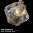 Natural Brass Light Brass Clear Glass Ceramic Single Pendant Light | SKU 81010000091498 | A81010000091498 (3).jpg