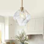 Natural Brass Light Brass Clear Glass Ceramic Single Pendant Light | SKU 81010000091498 | A81010000091498 (5).jpg