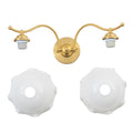 Natural Brass White Opal Glass Ceramic 2-Light Wall Sconce | SKU 81010000092888 | A81010000092888 (13).jpg