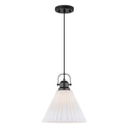 Matte Black White Ceramic Dome Pendant Light | SKU 81010000096418 | A81010000096418 (2).jpg