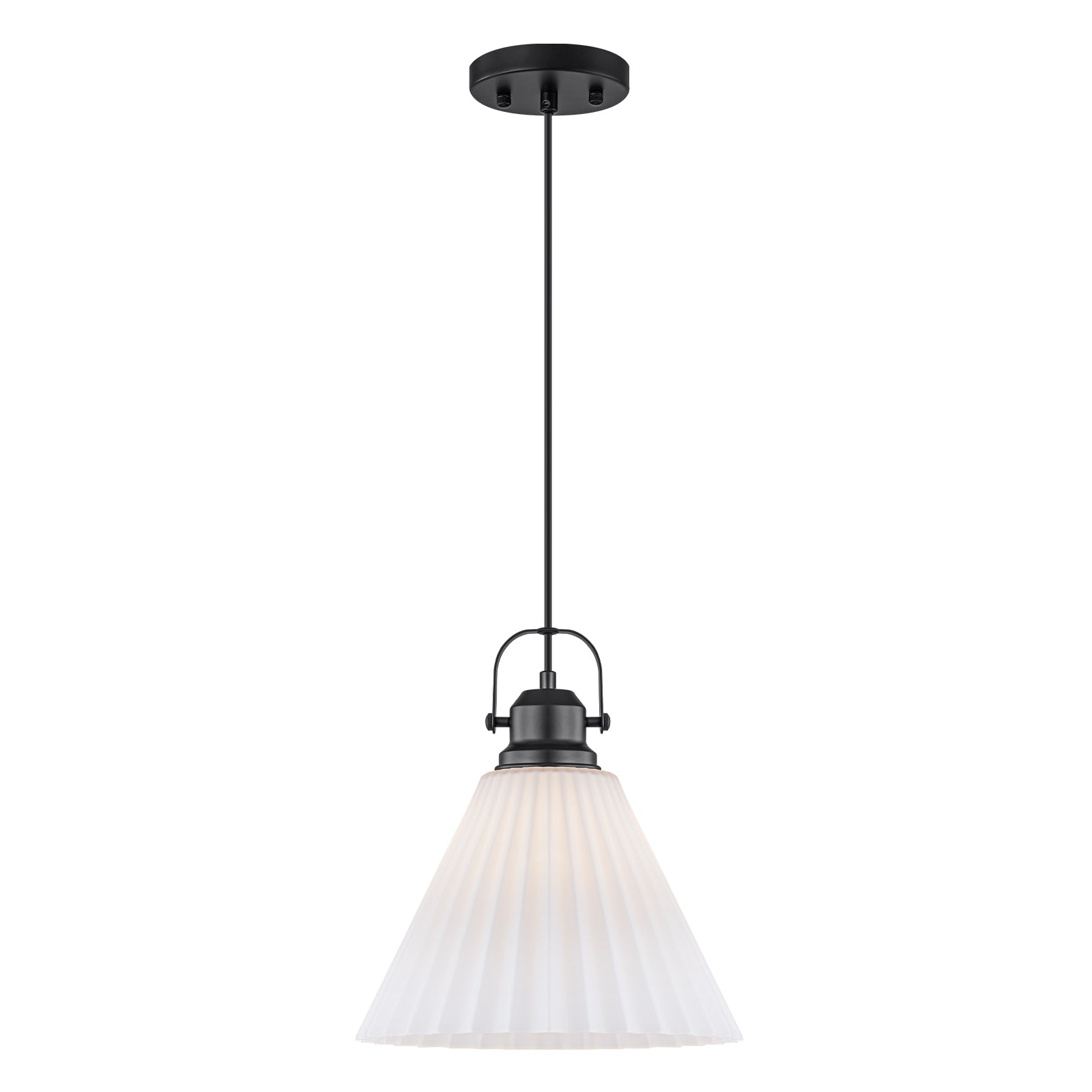 Matte Black White Ceramic Dome Pendant Light | SKU 81010000096418 | A81010000096418 (2).jpg
