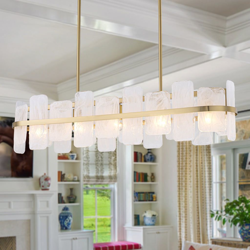 Natural Brass White Cloud Glass Ceramic 5-Light Kitchen Island Pendant | SKU 81010000100408 | A81010000100408 (1).jpg