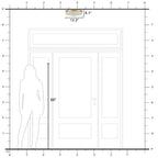 Brushed Gold Matte White Ceramic 3-Light Flush Mount Ceiling Light | SKU 81010000100488 | A81010000100488 (2).jpg