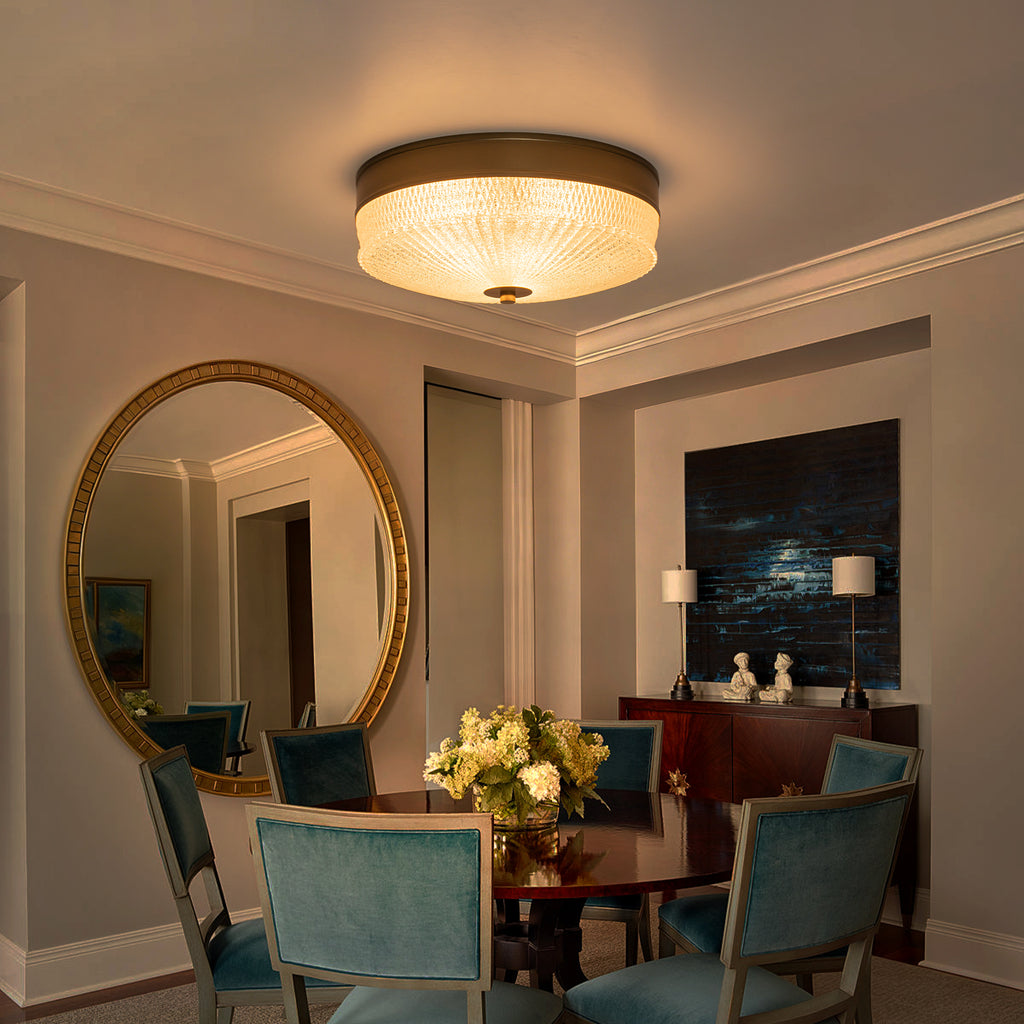 Brushed Gold Matte White Ceramic 3-Light Flush Mount Ceiling Light | SKU 81010000100488 | A81010000100488 (4).jpg