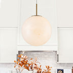 Antique Brass Matte White Clear Glass Ceramic Globe Pendant Light | SKU 81010000103468 | A81010000103468 (3).jpg