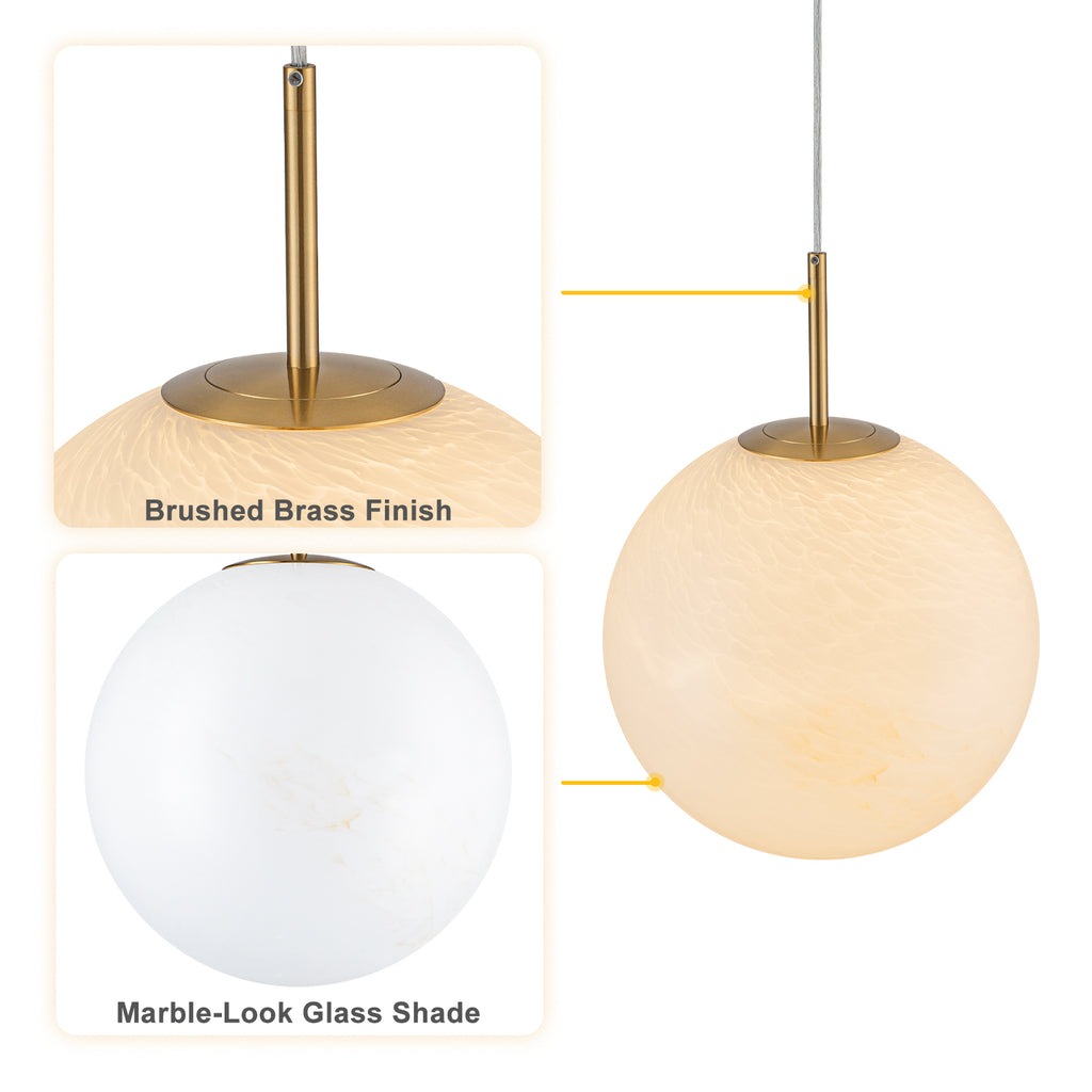 Antique Brass Matte White Clear Glass Ceramic Globe Pendant Light | SKU 81010000103468 | A81010000103468 (5).jpg