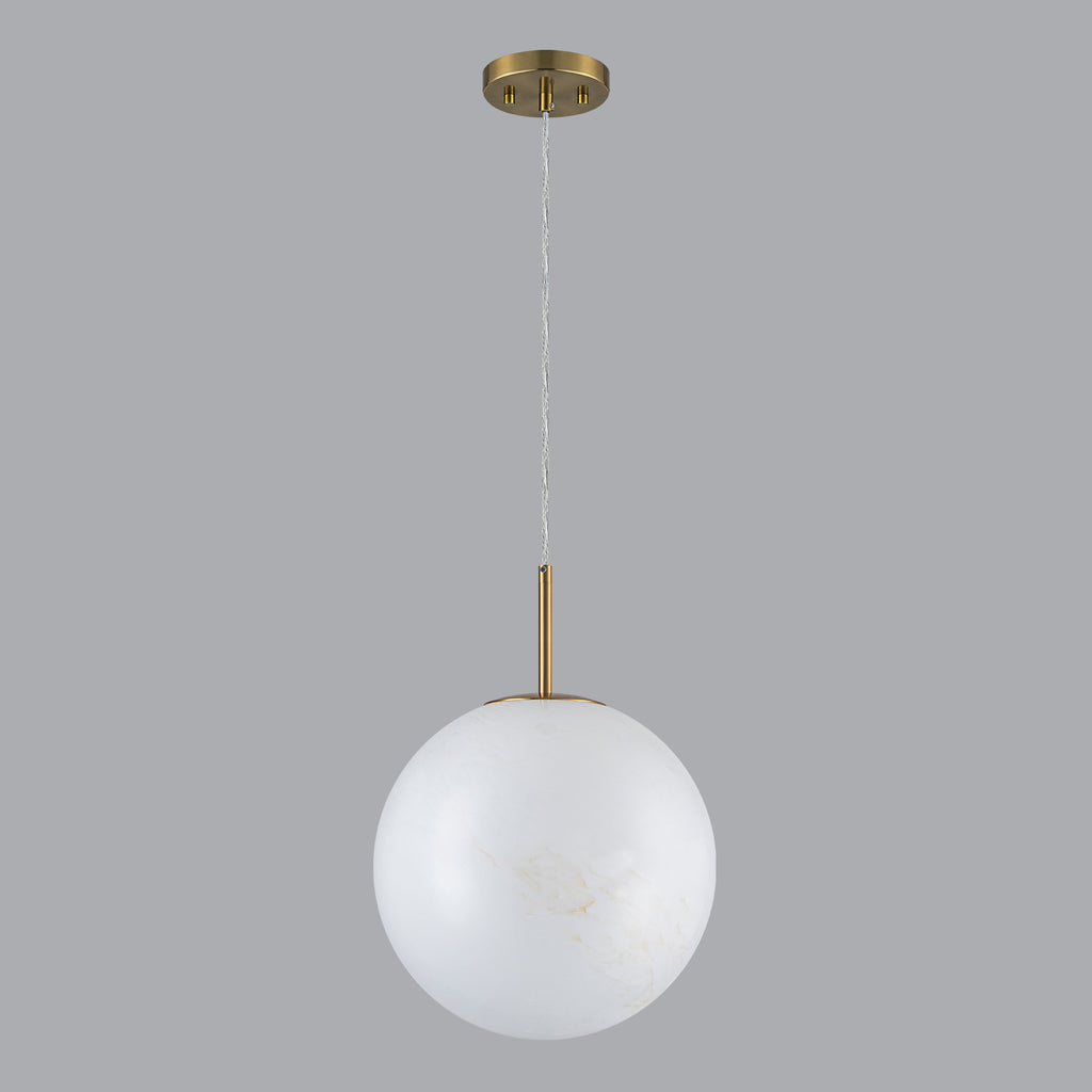 Antique Brass Matte White Clear Glass Ceramic Globe Pendant Light | SKU 81010000103468 | A81010000103468 (6).jpg