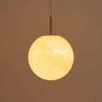 Antique Brass Matte White Clear Glass Ceramic Globe Pendant Light | SKU 81010000103468 | A81010000103468 (7).jpg