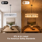 6 Light Oval Chandelier Frosted Dining Room Linear Kitchen Island