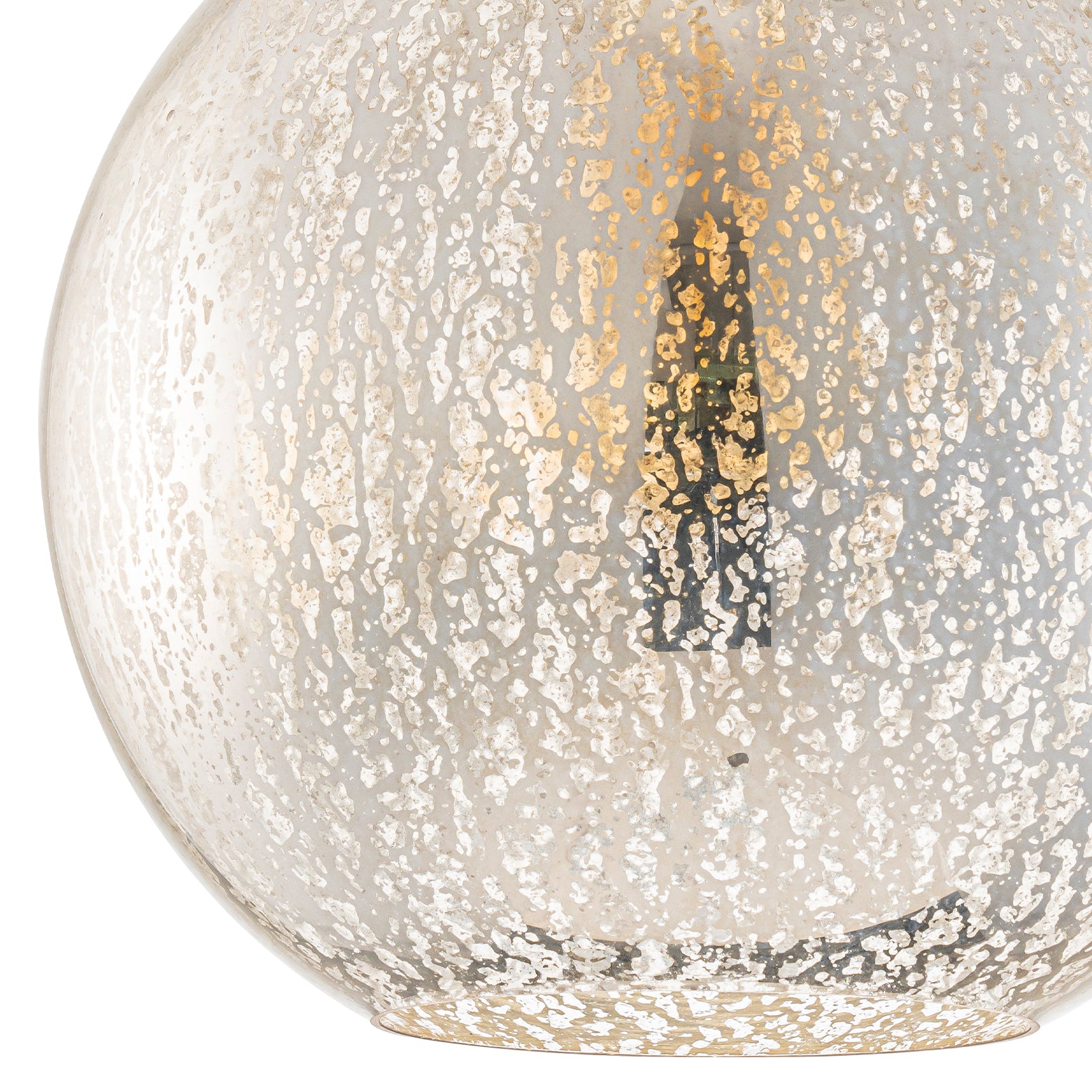 10 in. 1-Light Mini Chrome Transitional Round Flush Mount Ceiling Light with Globe Crackle Glass Shade for Hallway
