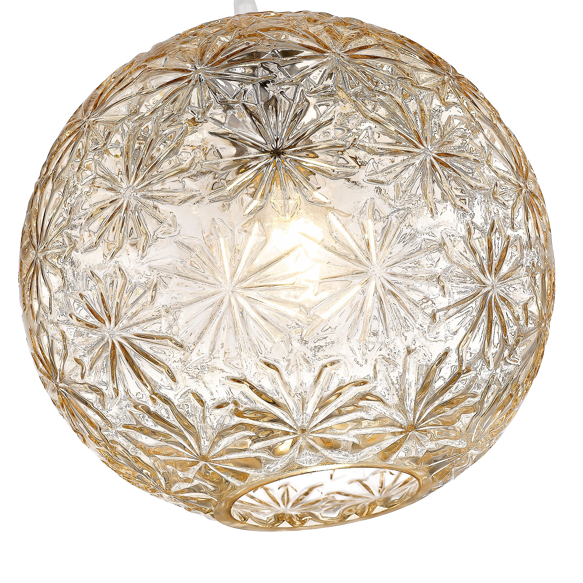 9.84 in. 1-Light Modern Chrome Island Pendant Light with Globe Glass Shade for Dining, Kitchen Island