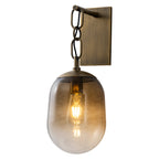 1-Light Gradient Tea-Colored Glass Wall Sconce Light Antique Bedroom - product image 2 | Zenvolit