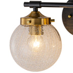 2-Light Crackled Glass Globe Wall Sconce Modern Vanity Light - product image 9 | Zenvolit
