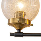 3-Light Crackled Glass Globe Wall Sconce Modern Vanity Light - product image 9 | Zenvolit