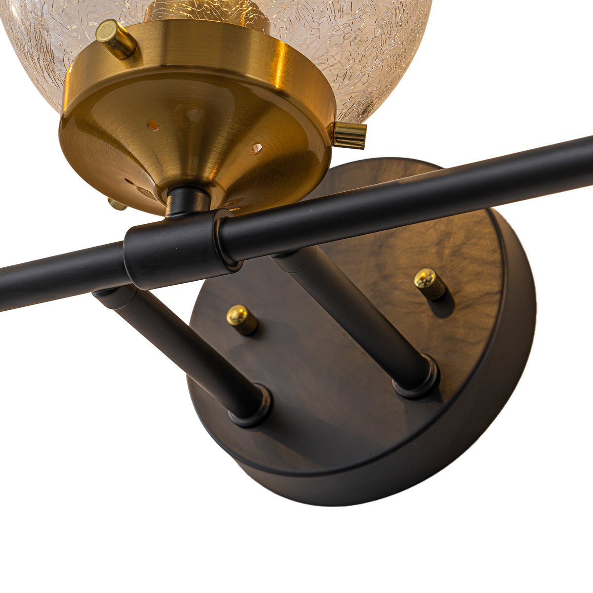 3-Light Crackled Glass Globe Wall Sconce Modern Vanity Light - product image 10 | Zenvolit