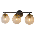 3-Light Crackled Glass Globe Wall Sconce Modern Vanity Light - product image 12 | Zenvolit