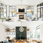 Modern 6-Light Glass Flower Globe Pendant Chandelier for Dining Room - product image 6 | Zenvolit